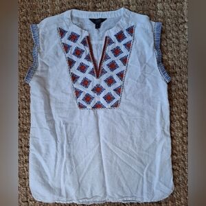 J. Crew embroidered top